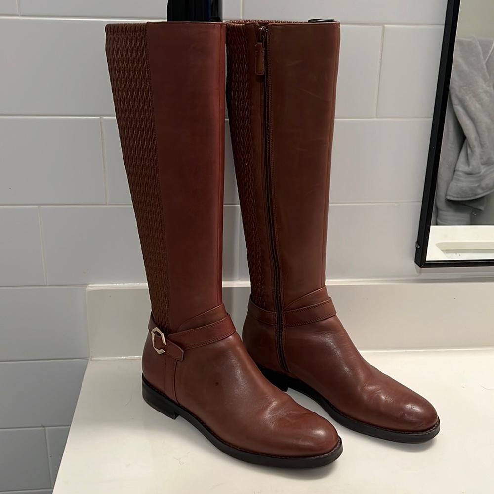 Cole Han Women’s Galina Riding Boot - Camel Brown